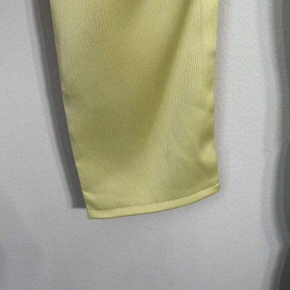 NWT PrettyLittleThing Puff Sleeve Corset Bodycon Mini Dress Womens 6 Olive Green - Picture 10 of 15